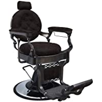 Sillon de Barbero Atenas Sillón de Barbero Vintage con pie hidráulico- giratorio- elevable- reclinable y cabezal…